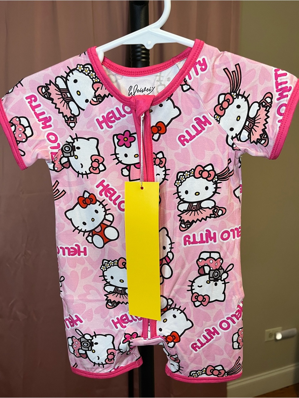 Bamboo - Hello Kitty Pink and White Printed Shortie